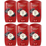 Old Spice Antiperspirant Deodorant Stick Rock With Charcoal 50ml x 6