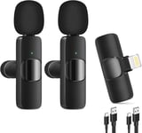 Microphone Cravate Sans Fil Pour Port Lightning Et Type-C