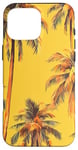 Coque pour iPhone 16 Pro Max Jaune Vintage Motif Palmier Tropical Paradise Decor