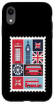 iPhone XR London Stamp with Iconic Landmarks - London Souvenir Case