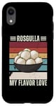 Coque pour iPhone XR Rosgulla Vintage My Flavor Love Retro Rosgulla Food Lover