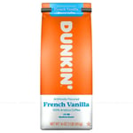 Dunkin' French Vanilla Ground Coffee Beans Medium Pack 453g