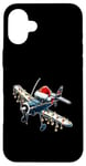 iPhone 16 Plus RC Airplane Model Flight Pilot Christmas Hat Xmas Case