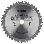 wolfcraft TC Circular Hand Saw Blade, Brown Series I 6732000 I Fast, Rough cuts