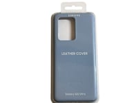 Genuine Samsung Galaxy S20 Ultra Leather Back Case Cover Sky Blue