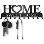 Csparkv - Porte Clef Mural Design, Home Sweet Home Porte Clé Mural, Boite a Clef Decorative, Accroche Clef Mural Original, Range Clef Mural, en