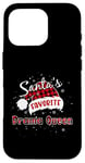 Coque pour iPhone 16 Pro Plaid de Noël préféré de Funny Santa, reine de Noël, buffle