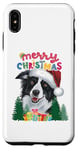 iPhone XS Max Merry Xmas Border Collie Pjs Mum and Dad Christmas Card Tee Case