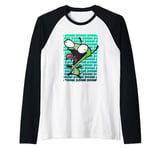 Invader Zim Doom! Doom! Doom! Screaming Gir Gradient Poster Raglan Baseball Tee