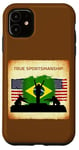 Coque pour iPhone 11 Brésil : or, argent, bronze, États-Unis, podium Fair Competition Respect