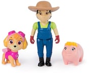 Paw Patrol Skye, Farmer Yumi and Piggie Figures, Kids’ Toys for Boys and Girls Aged 3 and Up