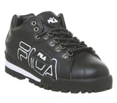 Womens Fila Trail Blazer Trainers Black Black White F Trainers Shoes