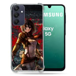 Cokitec Coque Renforcée pour Samsung Galaxy A16 5G Manga Attaque Titans Mikasa