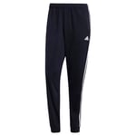 adidas Men's Essentials Warm-Up Tapered 3-Stripes Track Pants (Plus Size), Legend Ink/White, XL Extra Tall