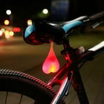 Jalleria - Heart-Shaped Lumière Silicone Boules Vélo Lampe de vélo à led style Bike Balls Vélo Feu Arrière led Feux De Détresse Nuit Étanche Location