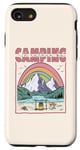 Coque pour iPhone SE (2020) / 7 / 8 Je préfèrerais camper dans une montagne bohème colorée et un feu de camp