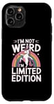 Coque pour iPhone 11 Pro Licorne sarcastique humoristique I'm Not Weird I'm Limited Edition