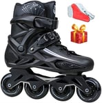 YDL Outdoor Indoor Adult Inline Skates Combo, Professional Black Speed Roller Skates for Beginner Men Women Inline Skates (Color : C, Size : 8.5UK)