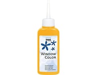 KREUL 42705 - Window Color jaune d'or 80 ml, peinture pour fenêtres à base d'eau, avec surface structurée, pour verre, miroirs, carreaux et autres surfaces lisses