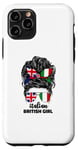 iPhone 11 Pro Half Britain And Italian British UK Italia Flag Girls Women Case