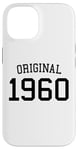 Coque pour iPhone 14 Original 1960, 65 ans pour homme femme, 65e anniversaire