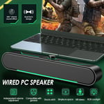 Wired Computer Speakers Soundbar PC Stereo USB Powered for Laptop Tablet Speaker