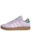 adidas Femme Grand Base Shoes Chaussures, Ice Lavender/Off White/Court Green, 39 1/3 EU