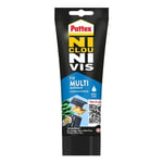 Ni Clou Ni Vis Fix Multi Matériaux Intérieur & Extérieur, colle de fixation, colle forte tous supports, mastic blanc, tube de 142 g - Pattex