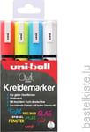 Mitsubishi 4 Uni Chalk Pwe-5M Kritpennor, Olika Färger 1,0 - 2,0 Mm