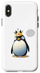 Coque pour iPhone X/XS Costume incroyable de pingouin pour les fans de l'Arctique