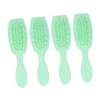 (Light Green)4pcs Deep Cleansing Shampoo Brush Soft Silicone Reduce Itching BG