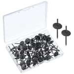 Picture Hangers, 60pcs 20lbs - Iron Picture Hanging Kit, Nail Hooks (Black)