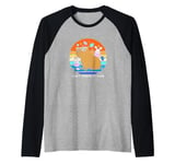 Easter Capybara Dont Worry Be Capy Raglan Baseball Tee