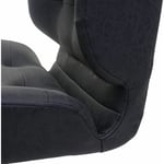[JAMAIS UTILISÉ] Chaise de bureau HHG-441, pivotante, réglable en hauteur similicuir vintage gris foncé, pied noir - grey