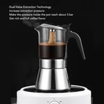 (9 Cups) Stovetop Moka Pot Healthy Electric Stove Moka Pot Dual Valve