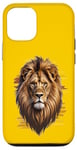 Coque pour iPhone 12/12 Pro Majestic Lion Wildlife T-shirt pour homme et femme Happy New Year