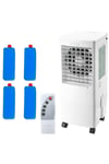 Portable Air Cooler Mobile Evaporative Cooling Fan Humidifier 20L