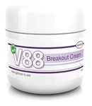 V88 Breakout Cream with Salicylic Acid for Spots Blackheads Blemishes and Problem Skin Suitable and Safe for those Prone to Acne - Paraben and Cruelty FREE - 50 grams