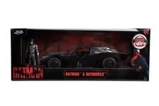 Jada 1/18 Die-cast-Batman & Batmobile with lights From the 2022 film The Batman