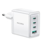 Rocoren Chargeur Rapide USB C 65W, GAN5 Tech, PD 3.0 67W Chargeur USB C Compatible avec MacBook Pro, Samsung Galaxy S24/S24+/S24 Ultra//S23/S22, iPhone 16/16 Pro Max/15/15 Pro Max, Huawei, Steam Deck