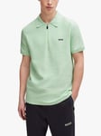 BOSS Zayno 388 Mesh Knit Polo Shirt, Green