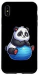 Coque pour iPhone XS Max Panda on Balle d'exercice Gym Fitness Entraînement