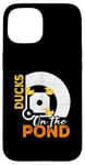 iPhone 15 Ducks on the Pond Baseball Field Softball Saying Graphic Case