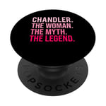 Chandler La Femme Le Mythe La Légende Une Saint-Valentin drôle PopSockets PopGrip Adhésif