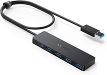 Upgraded Version Anker 4Port USB 30 Ultra Slim Data Hub with 2 ft Extended Cable