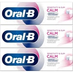 Oral-B Sensitivity & Gum Calm Gentle Whitening Toothpaste 75ML  x 3