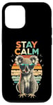 Coque pour iPhone 15 Pro Cute Koala Stay Calm Retro Animal Lover Tees Gear and More