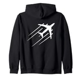 Airplane Aviation Enthusiast Zip Hoodie