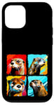 iPhone 12/12 Pro Otter Pop Art Colorful Drawing Painting Case