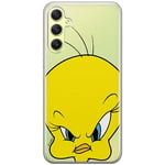 ERT GROUP mobile phone case for Samsung A34 5G original and officially Licensed Looney Tunes pattern Tweety 002 optimally adapted to the shape of the mobile phone, partially transparent